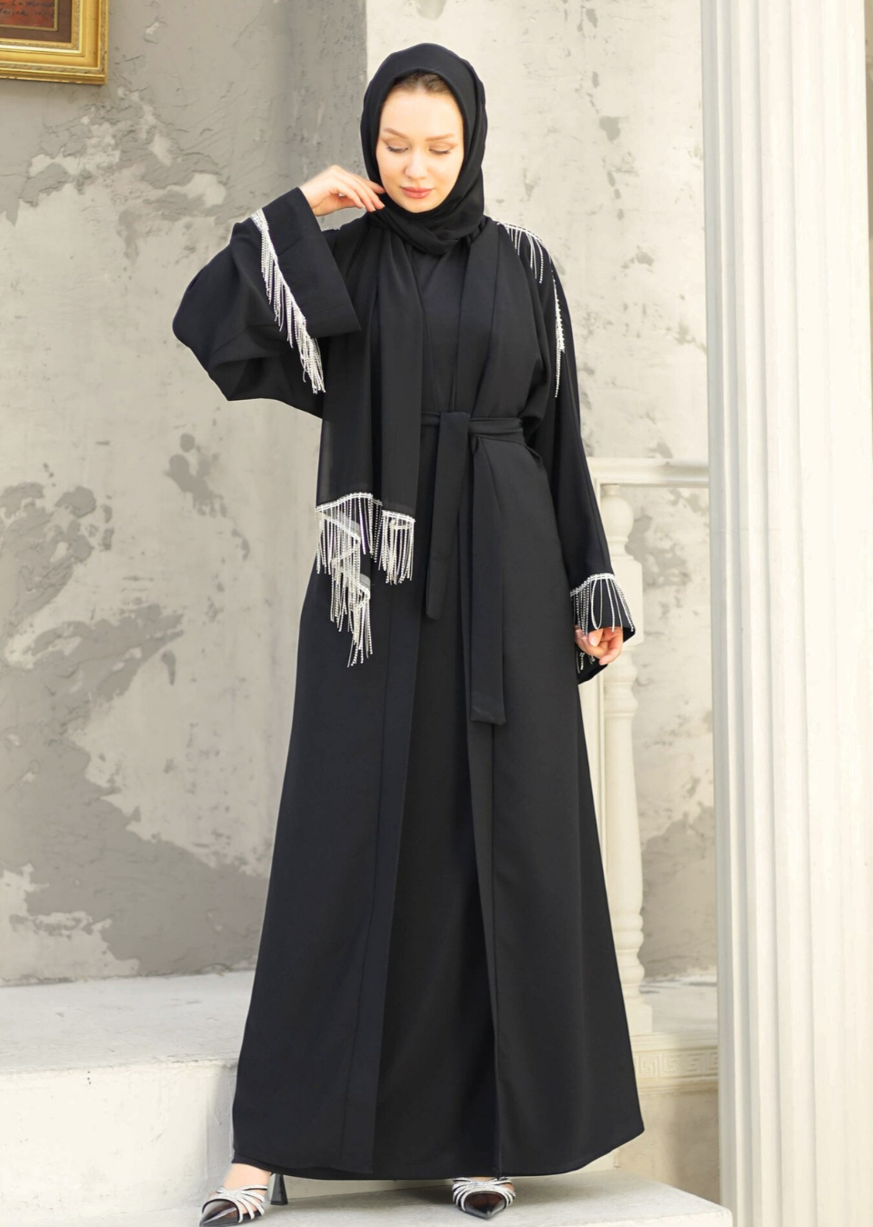 Rose Abaya Takım