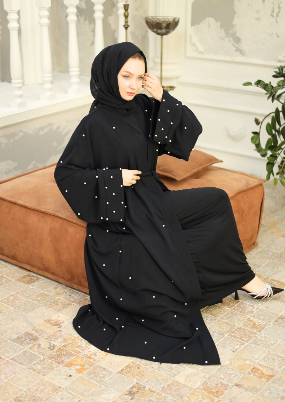 İnci Serpme Abaya